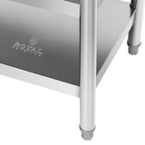 thumbnail of Royal Catering Mesa de acero inoxidable - ECO - 60 x 180 cm - 500 kg - estante intermedio -
