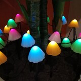thumbnail of LED Lichterkette Mini Pilze 20 Gartenstecker 8 Funkt. Timer bunt L: 3,8m
