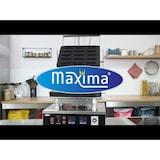 thumbnail of Maxima - 9374300 Machine à tartelettes avec plaques antiadhésives interchangeables, thermostat 50-300°C, minuterie 0-10 min, 3200 W, 44x47x46,5 cm
