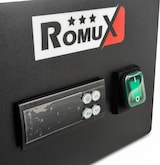thumbnail of Romux® Saladette und Pizzatisch 2 Türen 90x70 cm für Behälter mit Glasglocke | Kühltisch von Pizzen und Salaten