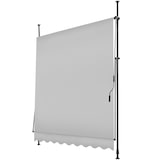 thumbnail of tectake Toldo plegable para balcón con manivela, ajustable en altura - 200 x 180 cm gris claro
