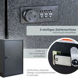 thumbnail of HMF 13664-02 Schlüsselschrank mit Zahlencode, Schlüsselkasten groß, 64 Haken, 45 x 30 x 8 cm, Schwarz