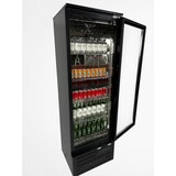 thumbnail of Barkühlschrank LUPO | 1x abschließbare Glastür + LED | 293 Liter, HxBxT 182x60x51,5cm | +2/+10°C | Schwarz | + CHEFGASTRO Geschirrtuch