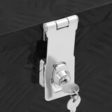 thumbnail of DELUKE® Aluminiumbox mit Deckel - Abschließbar Alubox Deichselbox Alu Anhängerbox Werkzeugkiste Metall Transportbox Metallkiste, 100x55x37cm Schwarz