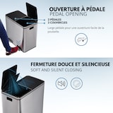 thumbnail of Kitchen Move Poubelle De Cuisine A Pédale Tri Sélectif - Acier 60l (30+30) Major