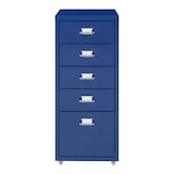 thumbnail of Helloshop26 - Mobiletto da ufficio mobile contenitore su ruote con 5 cassetti 69 x 28 x 41 cm blu 03_0009099