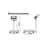 thumbnail of Milliot Balance tout inox avec colonne portée 30 kg, précision 10g -