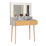 thumbnail of VCM Schminktisch Lindas Weiß / Honig-Eiche H. 133 x B. 80 x T. 40 cm