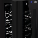 thumbnail of Les Petits Champs Cantinetta da vino in acciaio inox da 8 bottiglie, 23L CAVS8 free standing nera