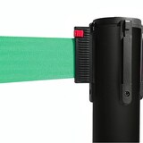 thumbnail of Colonnina Tendinastro Segnapercorso Nere | Paletti Distanziatori con nastro verde da 3mt