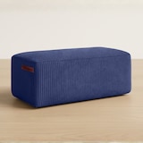 thumbnail of Green Bean® Indoor Sitzhocker Pouf 70x33x28cm EPS-Perlen Füllung & Cordstoff Kuschelig Weich Waschbar - Dunkelblau