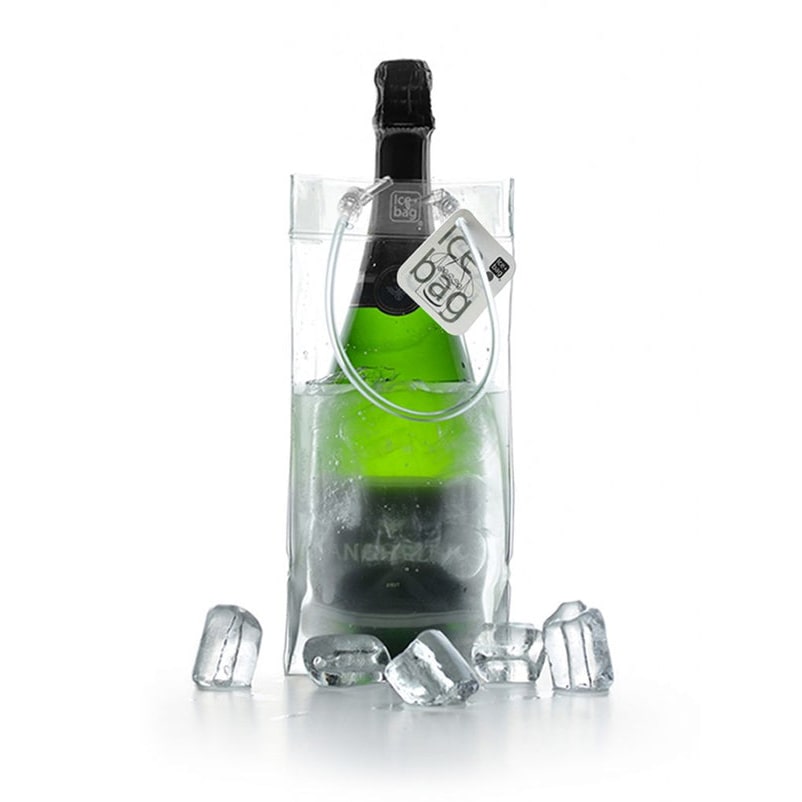 Ice.bag® CLASSIC CLEAR Transparante fleskoeler voor 1 fles per 120