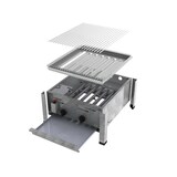 thumbnail of ChattenGlut Professional Gastrobräter 2-flammig Tischgerät 9,0kW und Einzelne Edelstahlstäbe als Rost