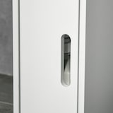 thumbnail of kleankin armario alto de baño con 3 puertas y 3 estantes abiertos columna auxiliar de baño para salón aseo dormitorio estilo moderno 15x17x120 cm