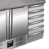 thumbnail of Pizzatisch Mit Schubladen Modell Pz 9001, Maße: B 1420 X T 700 X H 1020