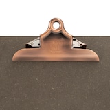 thumbnail of Securit® Porte-menu en bois avec clip - Clip en acier inoxydable - A4. Clip marron, presse-papiers gris.