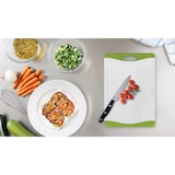 thumbnail of Tarrington House Tagliere, plastica, 36.8 x 25.4 cm, con scanalatura raccogli-succhi, bianco/verde