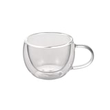 thumbnail of Set 2 tazzine caffè bombate in vetro borosilicato doppia parete cl 9