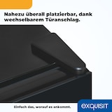 thumbnail of Exquisit Weinkühlschrank 2 Zonen, Platz für 78 Flaschen, 194 l, Umluftventilator, 9 Holzablagen, Digitale Temperaturanzeige, WS2-78-GTE-160G schwarz