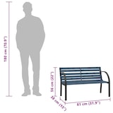 thumbnail of vidaXL Kindertuinbank 81 cm Chinees dennenhout Grijs