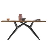 thumbnail of SIT Möbel Mango houten eettafel, frame in antiek zwart | B 240 x D 100 x H 75 cm | natuur | 15284-11 | Serie TISCHE & BÄNKE