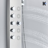 thumbnail of BERND | Premium douchepaneel Regendouche RVS | Geborsteld zilver Massagedouche Douchesysteem | Mengkraan Douchegarnituur Douchesysteem