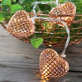 thumbnail of LED Lichterkette 10 leuchtende Herzen Dekogirlande für Valentinstag Geburtstag