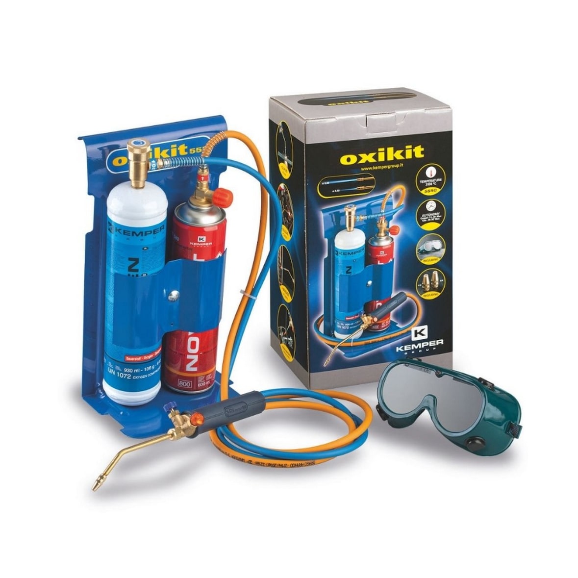 Chalumeau BI GAZ professionnel Oxygène Butane/Propane Soudure Découpe métal KEMPER