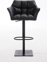 thumbnail of Barhocker SIHAR - Kunstleder Schwarz 64x45x88 cm Schwarz | Barstuhl Höhenverstellbar Mit Lehne Drehbar Tresenhocker Tresenstuhl Kneipenhocker