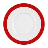 thumbnail of 6 x Seltmann Untertasse 1 15,5 cm, Form: Vitalis,  Dekor: 34193 rotes Band