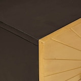thumbnail of vidaXL Nachttisch Schwarz und Gold 50 x 33 x 60 cm massives Mangoholz