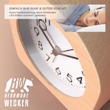 thumbnail of BEARWARE Wecker analog ohne Ticken - halbrund - Holz hell - Retro Design - beleuchtetes Ziffernblatt mit Licht - lautlos - Reisewecker - Weckton