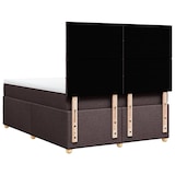 thumbnail of vidaXL Boxspringbett mit Matratze Dunkelbraun 140x200 cm Stoff