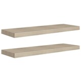 thumbnail of vidaXL Schweberegale 2 Stk. Eiche-Optik 80x23,5x3,8 cm MDF