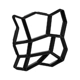 thumbnail of Relaxdays Gehwegform 2er Set, DIY Gestaltung von Gartenwegen, zum Selbstgießen, HxBxT: 4x32x32 cm, Kunststoff, schwarz