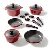 thumbnail of STONELINE® Imagination PLUS Kochgeschirr-Set, 8-tlg., mit abnehmbaren Griffen, rot