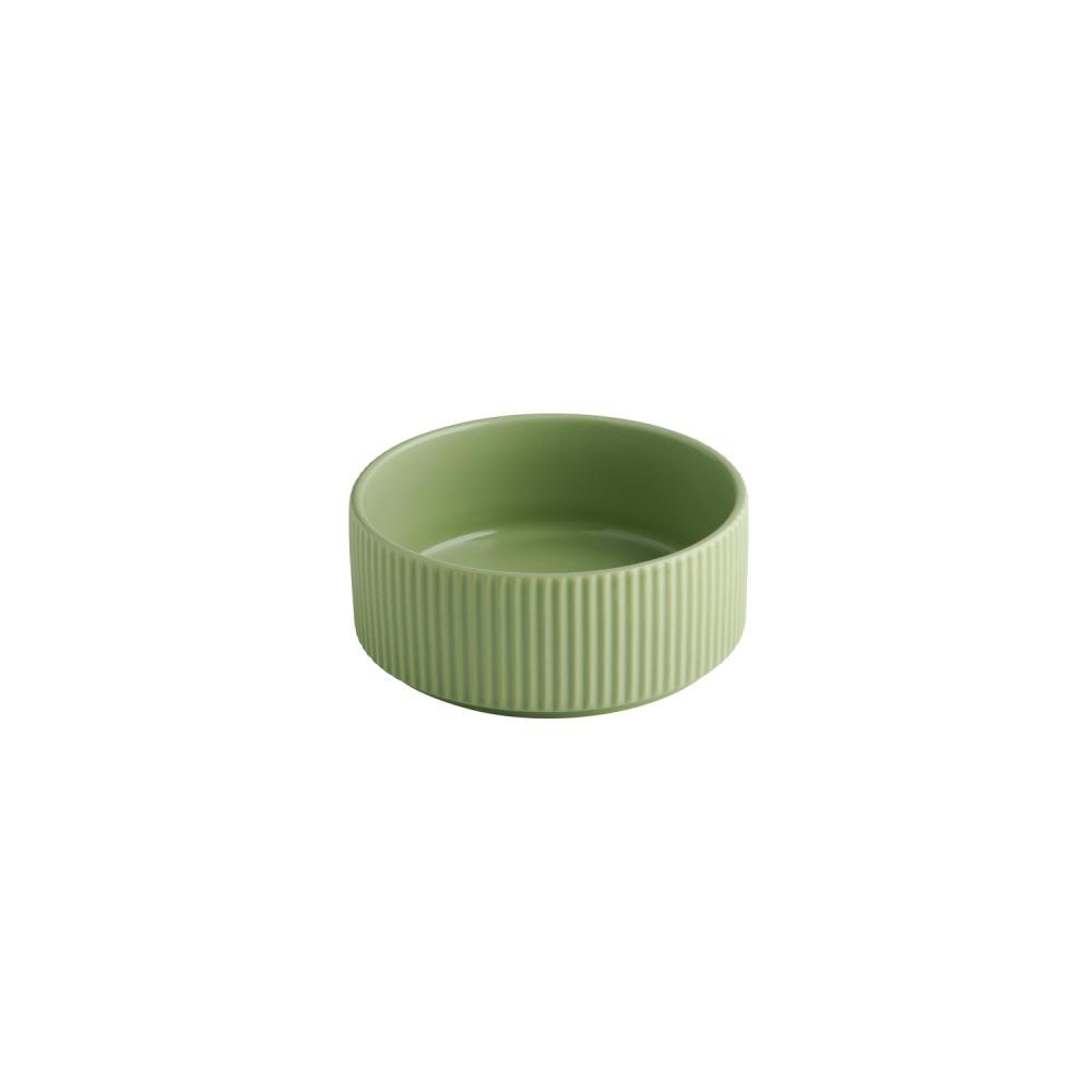 APS Schale THE GRID 6er Set - Porzellan salbei, Ø 14 cm, 450 ml, stapelbar