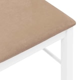 thumbnail of vidaXL Esszimmerstühle mit Kissen 2 Stk. Weiß Massivholz Gummibaum