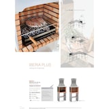 thumbnail of MF - Barbecue Prefabbricato per Legna e Carbone Modello Iberia Plus XL (Grigio, Arancione - 69 x 47 x 190 cm) REF: M00332 – Per uso esterno
