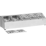thumbnail of Royal Catering - GN containerhouder - incl. 5 GN 1/6 containers met deksel