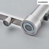 thumbnail of Bernd | Estera filtrante cepillada plateada para gastronomía de 3 vías Grifo ósmosis de acero inoxidable con resorte para cocina giratorio 360°