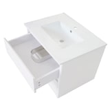 thumbnail of Badkamer set XL HWC-B19, wastafel wandspiegel 2x bovenkast, hoogglans ~ wit