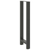 thumbnail of Pieds De Table De Bar Anthracite 2 Pièces 40 X (110 111) Cm Acier
