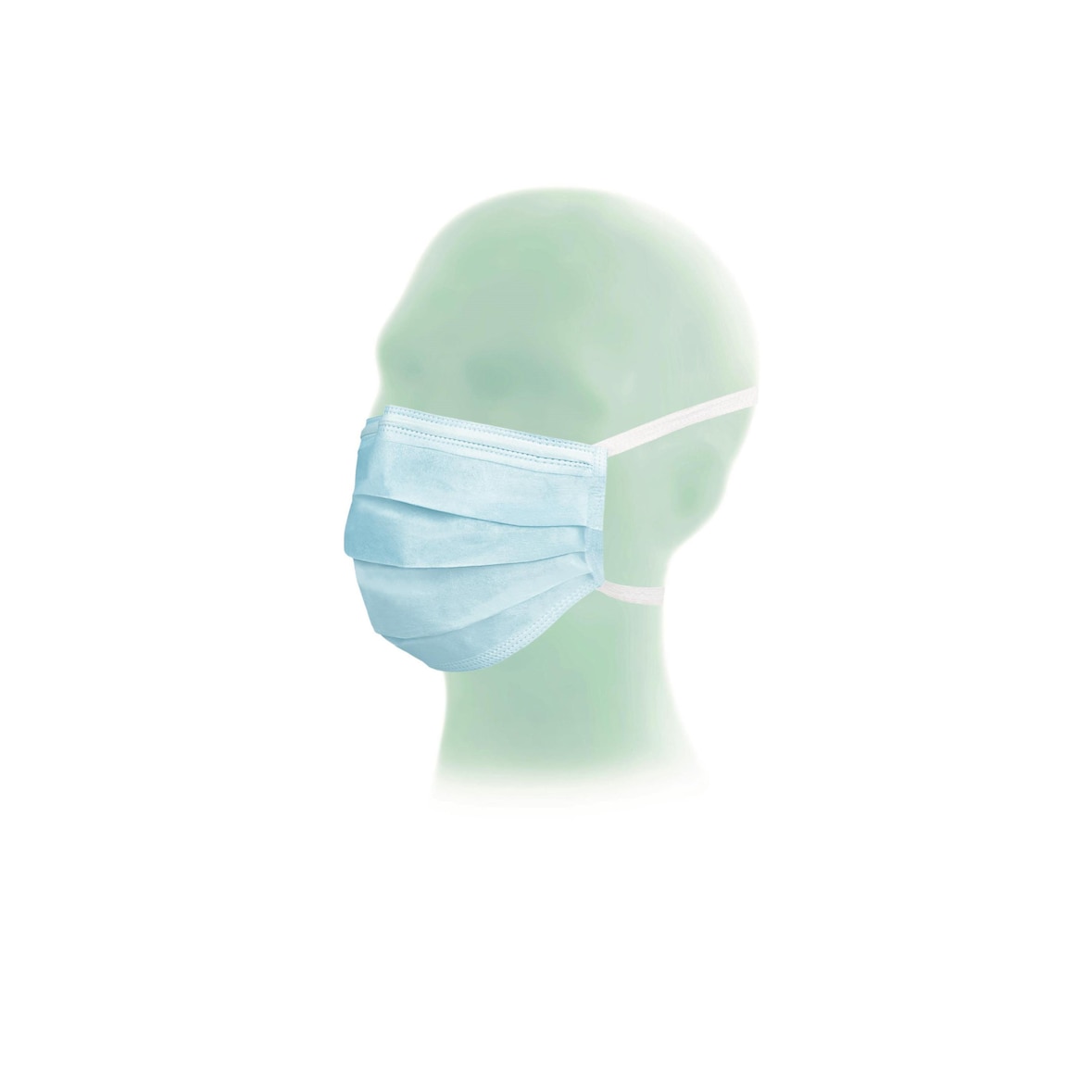 Suavel Comfort OP-Masken - zum binden - Typ II - blau - 1000 Mundschutz