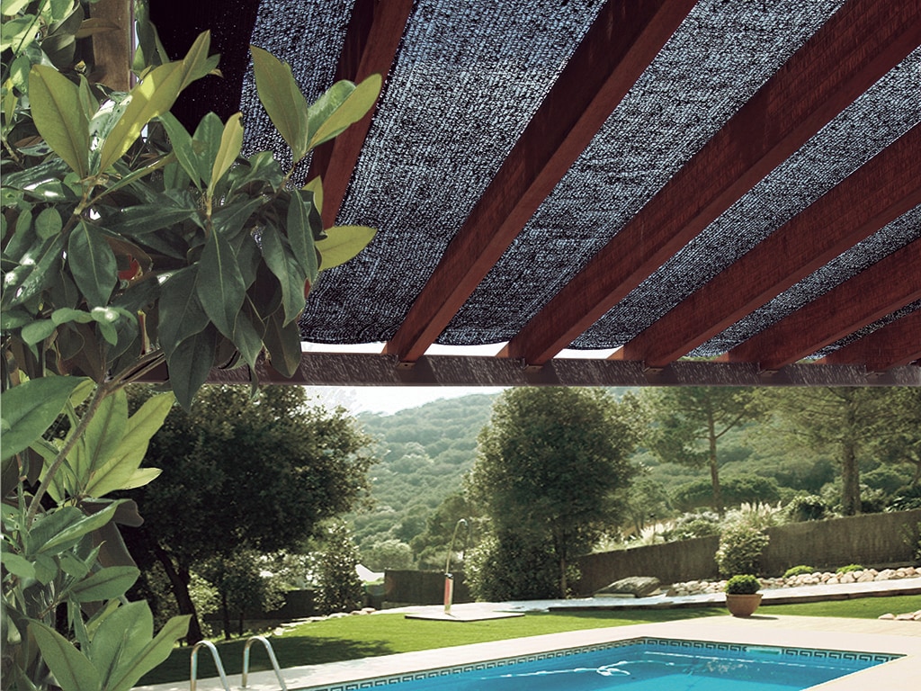 Rolle Schattierungsnetz. Schwarz Farbe 70% 4X5M Edm