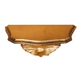 thumbnail of Mensola a muro legno finitura foglia oro L30xPR15xH16 cm Made in Italy elegante e raffinata