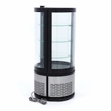 thumbnail of Vetrina per Pasticceria Rotonda 100L, 48cm, con 3 Ripiani in Vetro, Illuminazione LED e Raffreddamento Ventilato | Maxima