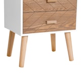 thumbnail of Mesita de Noche Madera con 4 Cajones Comoda Rústica Cajonera Mesilla Mueble para Dormitorio Armario Almacenamiento 40x30x75 cm