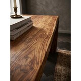 thumbnail of Schreibtisch BOHA Massiv-Holz Sheesham Computertisch 180 cm breit Echtholz Design Ablage Büro-Tisch