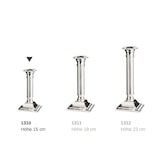 thumbnail of Kerzenleuchter Lincoln für Stabkerze, kannelierter Schaft, versilbert, anlaufgeschützt, H 15